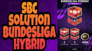 SBC SOLUTION BUNDESLIGA HYBRID IN MADFUT 22 [upl. by Eidnim]