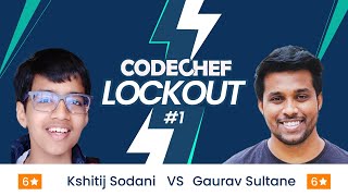 CodeChef LockOut  1  1v1 Coding Contest  Kshitij vs Gaurav  CodeChef [upl. by Parsons]