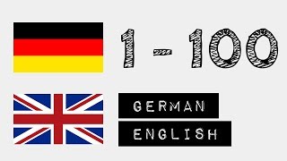 German Numbers 1  100 with German amp English Audio  for Beginners [upl. by Noy32]