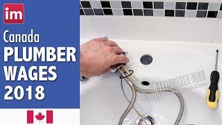 Plumber Salary in Canada 2018  Wages in Canada [upl. by Eyk]