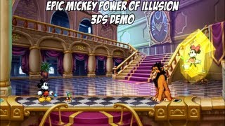 Disneys Epic Mickey  Power of Illusion 3DS Demo [upl. by Salb]