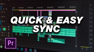 Adobe Premiere Pro Tutorial How To Sync Audio amp Video For Beginners [upl. by Kirsti]