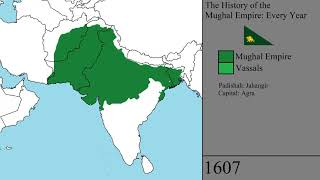 The History of the Mughal Empire Every Year [upl. by Rufena924]