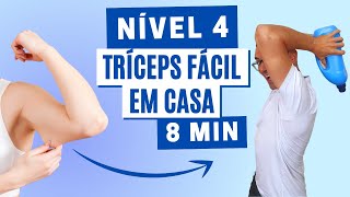 3 MELHORES EXERCÍCIOS PARA TRICEPS EM CASA  Nível 4  Melhorar o braço mole [upl. by Oiram]