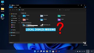 How to fix missing Local disk on Windows 11 Hard Drive Missing Full Guide [upl. by Solorac]