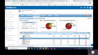 Paychex Flex How to Approve a Direct Reports Timecard or PTO Request [upl. by Ardnasyl]