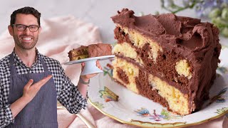 Easy Marble Cake Recipe  Preppy Kitchen [upl. by Lyris]