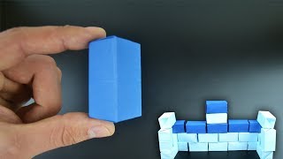 Origami Building Block  Instructions in English BR [upl. by Dur]