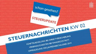 Steuernachrichten  Update 022021  Kostenlos amp schnell informiert [upl. by Ziladnerb337]