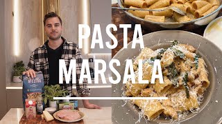 En krämig gräddig och god kycklingpasta  PASTA MARSALA [upl. by Dermott]