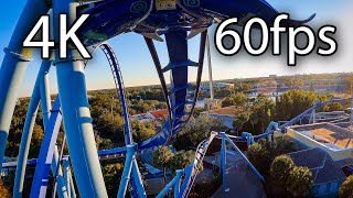 Manta at sunset front seat onride 4K POV 60fps SeaWorld Orlando [upl. by Helbonia247]