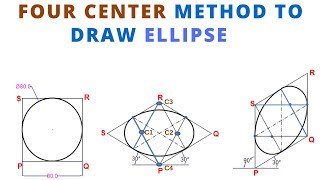 HOW TO DRAW THE ISOMETRIC VIEW OF CIRCLE ELLIPSE IN ISOMETRIC PROJECTION [upl. by Mikal]