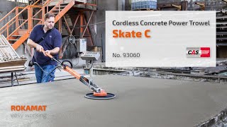 Cordless Concrete Power Trowel 𝕊𝕜𝕒𝕥𝕖 ℂ  ROKAMAT [upl. by Rehctaht]