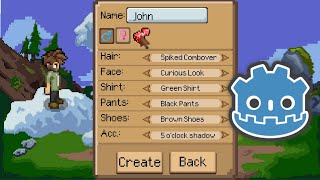 Godot  2D Character Customization with Composite Sprites [upl. by Aveer]