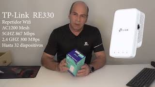 TPLink RE330  Repetidor WiFi AC1200 mesh Doble banda 5 GHz a 867 Mbps 24 GHz a 300 Mbps [upl. by Kerat]