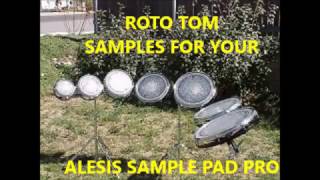 Roto Toms Tom Samples Alesis Sample Pad Pro Royo Electronic Drums Drum Sounds [upl. by Syman]