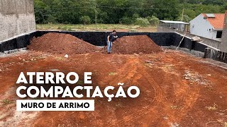 OLHA como fizemos o ATERRO do MURO DE ARRIMO [upl. by Auburta360]