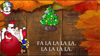 Villancicos en Inglés Ya llegó la navidad con letra en Inglés Fa lalalala lalalala [upl. by Grenville]