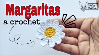 MARGARITAS A CROCHET  PASO A PASO  FÁCIL Y RAPIDO [upl. by Asyl]