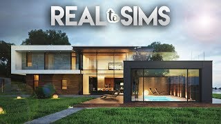 43 MODERN HOUSE  Real To Sims 8  The Sims 4 Speed Build [upl. by Nodnnarb]