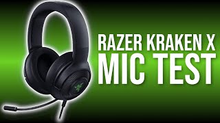 Razer Kraken X USB Ultralight Gaming Headset Mic Test 2020 [upl. by Joellen166]