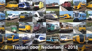 Treinen door Nederland in 2018 [upl. by Mellins]