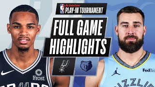 SPURS at GRIZZLIES  FULL GAME HIGHLIGHTS  May 19 2021 [upl. by Marc]