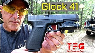 Glock 41 45 ACP Longslide Range Review  TheFireArmGuy [upl. by Elocel]