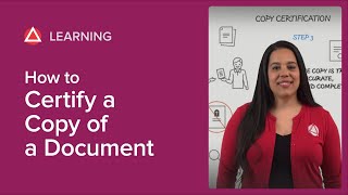 How to Certify a Copy of a Document [upl. by Dlarrej]