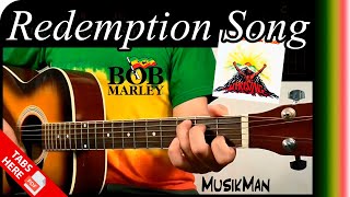 REDEMPTION SONG ⛓  Bob Marley amp the Wailers 🎸🚬 GUITAR Cover  MusikMan N°020 [upl. by Holman858]