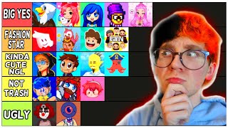 Roblox YouTuber Fashion Tier List [upl. by Enoitna]