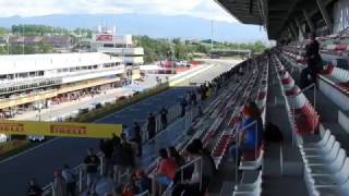 View from Main grandstand at 2016 Spanish Grand Prix [upl. by Cogen733]