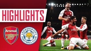 LAST MINUTE WINNER  Arsenal 43 Leicester City  Goals and Highlights [upl. by Eniamrehs994]