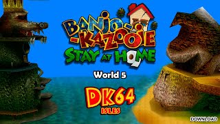 DONKEY KONG 64 in BANJO KAZOOIE  DK Isle 100 [upl. by Gypsy]