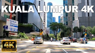 KUALA LUMPUR 4K 60FPS  DRIVING AROUND KLCC [upl. by Neehar]