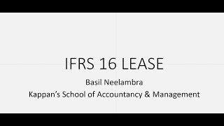 IFRS 16 LEASES ACCA FR [upl. by Wheelwright]