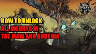 How to Unlock Using Mounts in The Maw and Korthia [upl. by Falo]