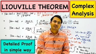 Liouville Theorem complex analysis proof [upl. by Kcub]