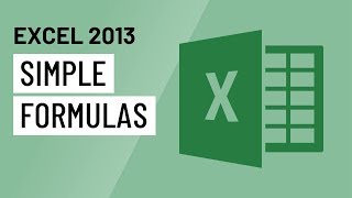 Excel 2013 Simple Formulas [upl. by Aina]