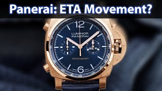 Panerai using ETA movements Are Panerai movements in house [upl. by Annabela133]