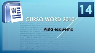 Curso Word 2010 AV Vista esquema Vídeo 14 [upl. by Edlihtam]