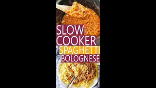 Slow Cooker Spaghetti Bolognese [upl. by Nyrrat]