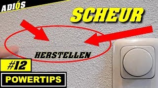 SCHEUREN IN MUUR REPARERENhandig trucje Powertip12 [upl. by Oinimreh933]