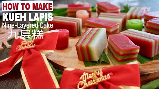 Ep11 Steamed Kueh Lapis Kueh Lapis Sagu  九层糕  3 Minute Cooking with The Burning Kitchen [upl. by Markiv292]