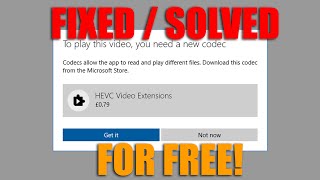 HOW TO Play HEVC H265 Videos On A Windows 10 PC for Free [upl. by Laon782]