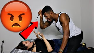 I SMASHED YOUR BROTHER PRANK ON BOYFRIEND GONE WRONG HE ALMOST KILLED ME [upl. by Eniron]