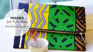 DIY StepByStep Foldover Clutch Tutorial [upl. by Eanert119]