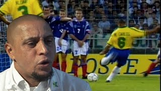 Exclusive Roberto Carlos Reveals The Best Free Kick Taker Of All Time [upl. by Aihsekyw]