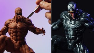 Sculpting VENOM  Comics Version Timelapse [upl. by Ellennod]