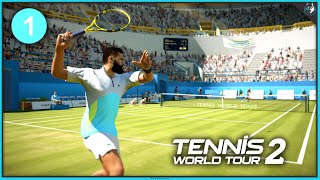 Tennis World Tour 2 Career Mode  Part 1  THE BEGINNING [upl. by Tamarra]